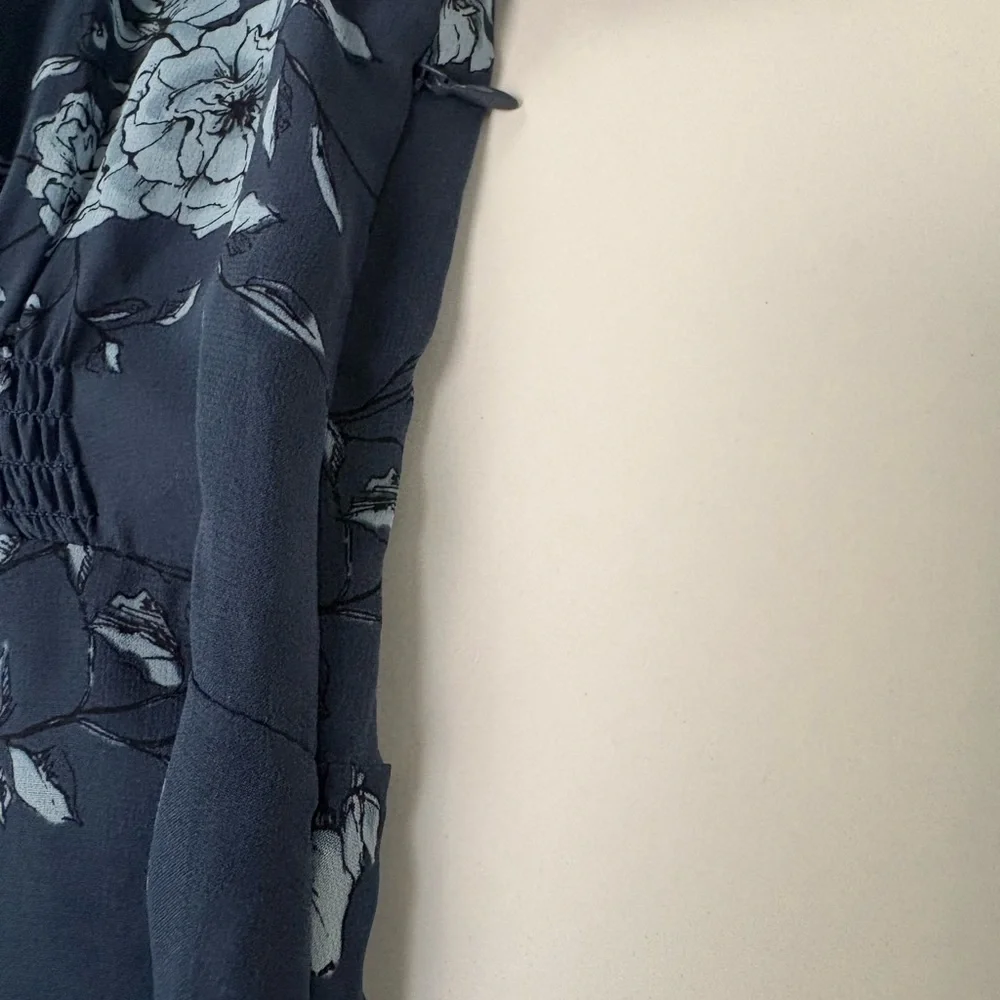 Club Monaco Navy Floral Midi Dress - Picture 6 of 7